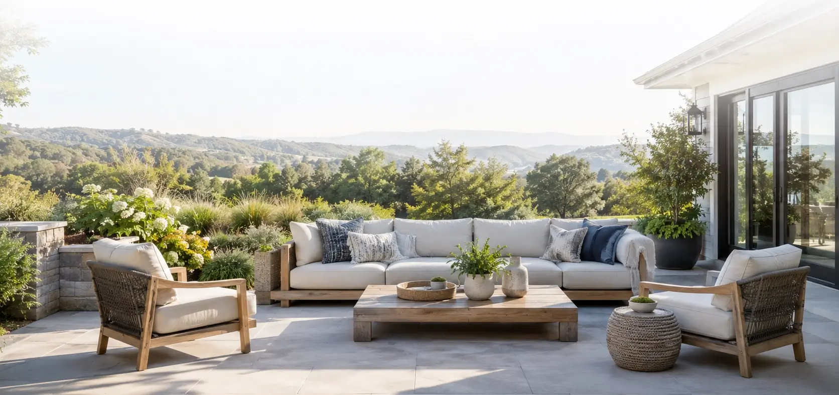 Clean patio furniture in a Tampa home
