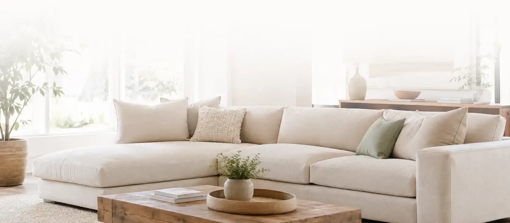 Professional upholstery cleaning in a Tampa home